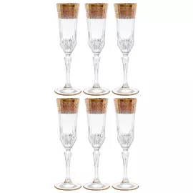 Набор хрустальных фужеров для шампанского TIMON на 6 персон